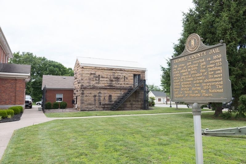 Trimble County Jail and Marker image. Click for full size.