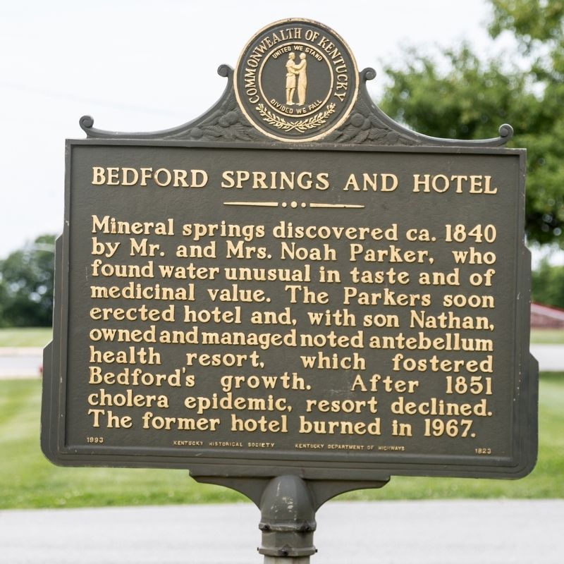 Bedford Springs and Hotel Marker image. Click for full size.