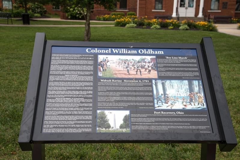 Colonel William Oldham Marker image. Click for full size.