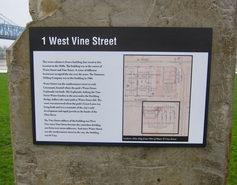 1 West Vine Street Marker image. Click for full size.