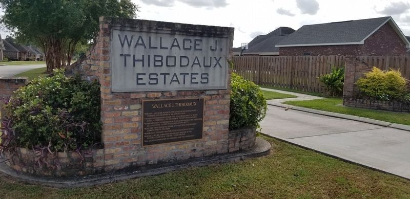 Wallace J. Thibodaux Marker. Click for full size. Wallace J. Thibodaux Marker image. Click for full size.