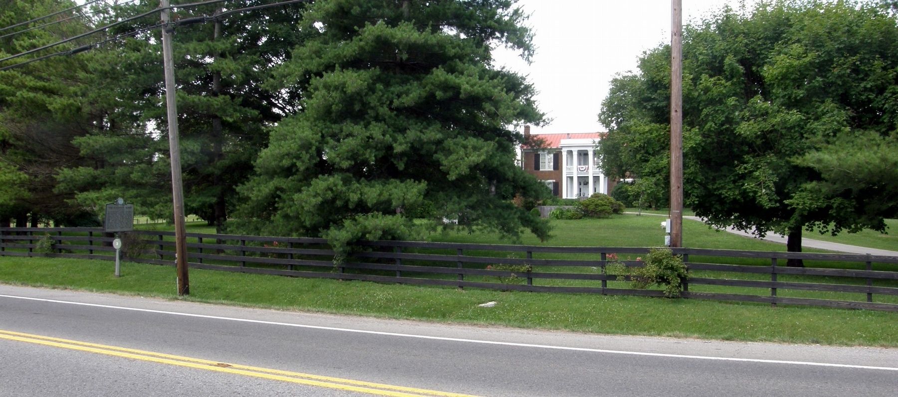 The Harrison House Marker site (screen left). Click for full size. The Harrison House Marker site (screen left) image. Click for full size.