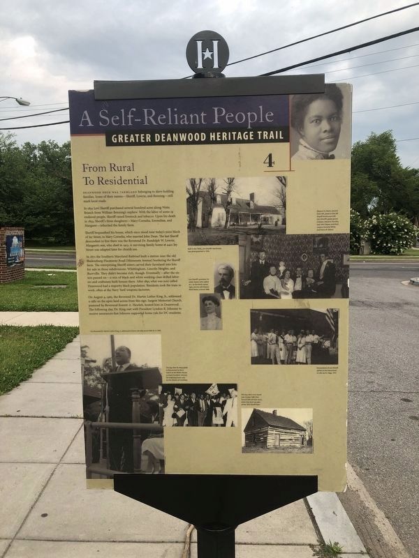 From Rural to Residential Marker image. Click for full size.