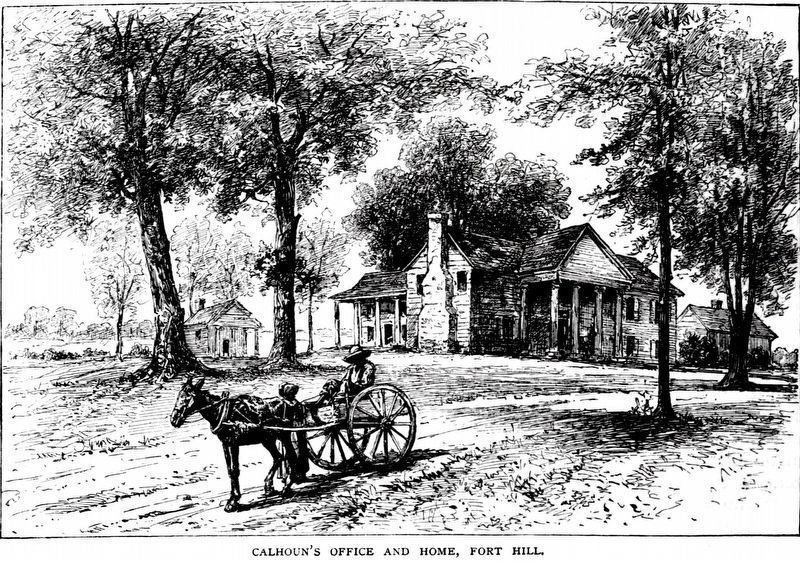 Calhoun's Office and Home, Fort Hill image. Click for full size.