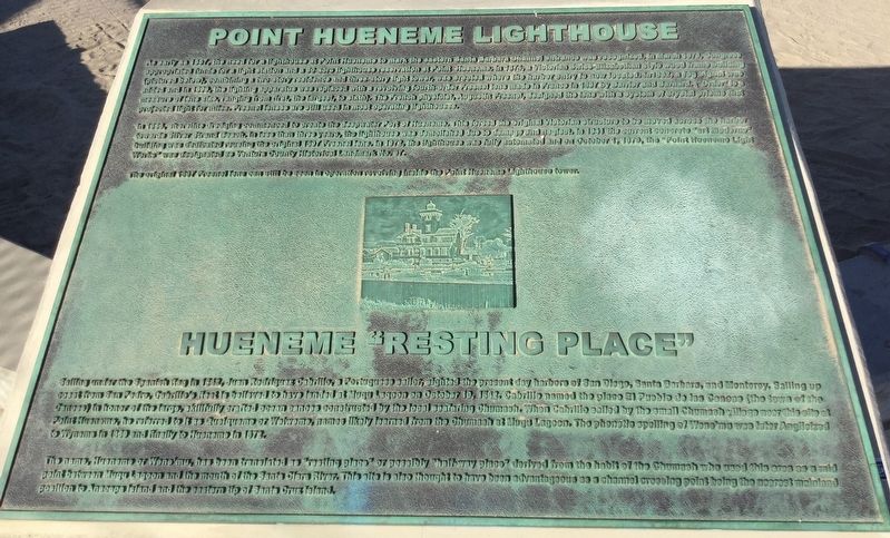 Point Hueneme Lighthouse Marker image. Click for full size.