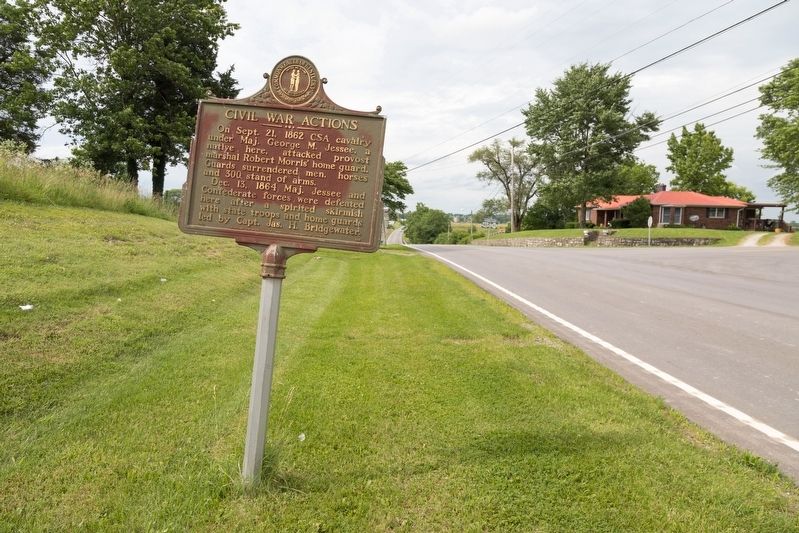 Civil War Actions Marker. Click for full size. Civil War Actions Marker image. Click for full size.