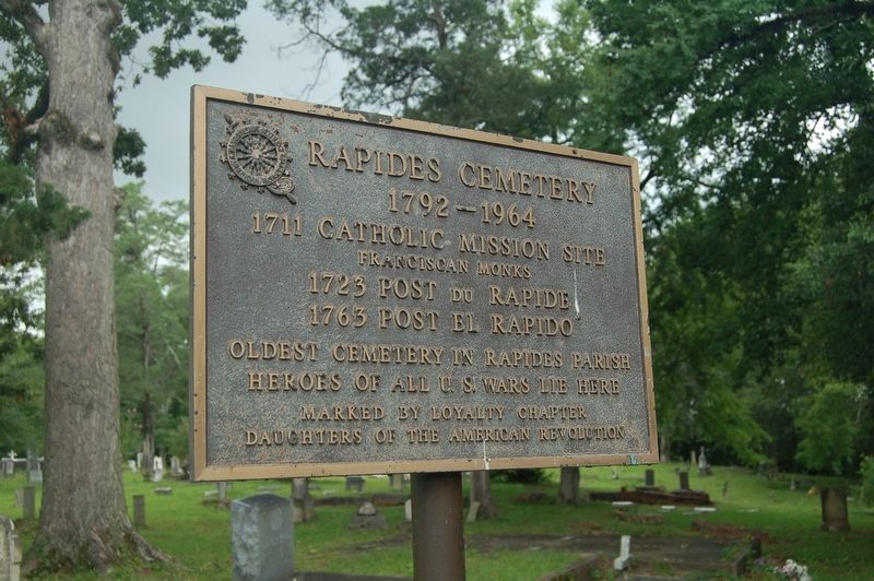 Rapides Cemetery Marker image. Click for full size.
