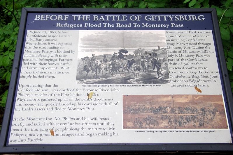 Before The Battle Of Gettysburg Marker image. Click for full size.