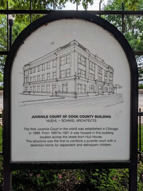 Juvenile Court of Cook County Building Marker image. Click for full size.