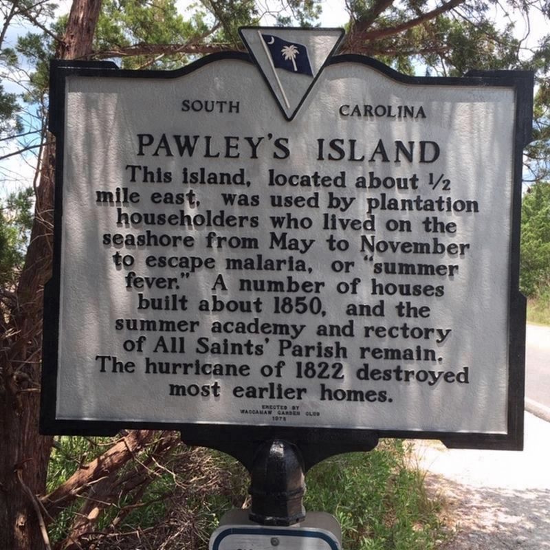 Pawley’s Island Marker image. Click for full size.