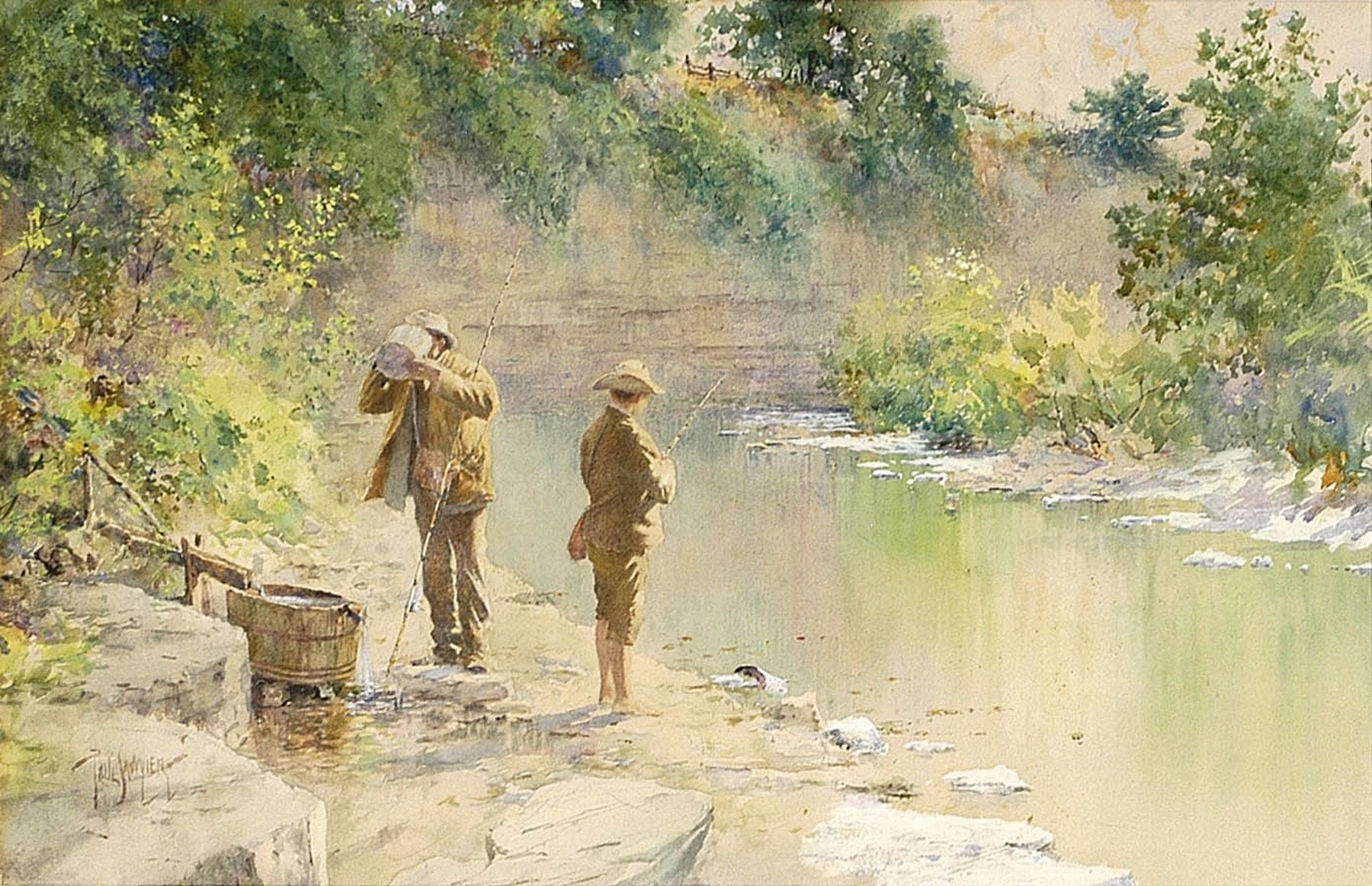 “Kentucky Fishing Scene”. Click for full size. “Kentucky Fishing Scene” image. Click for full size.