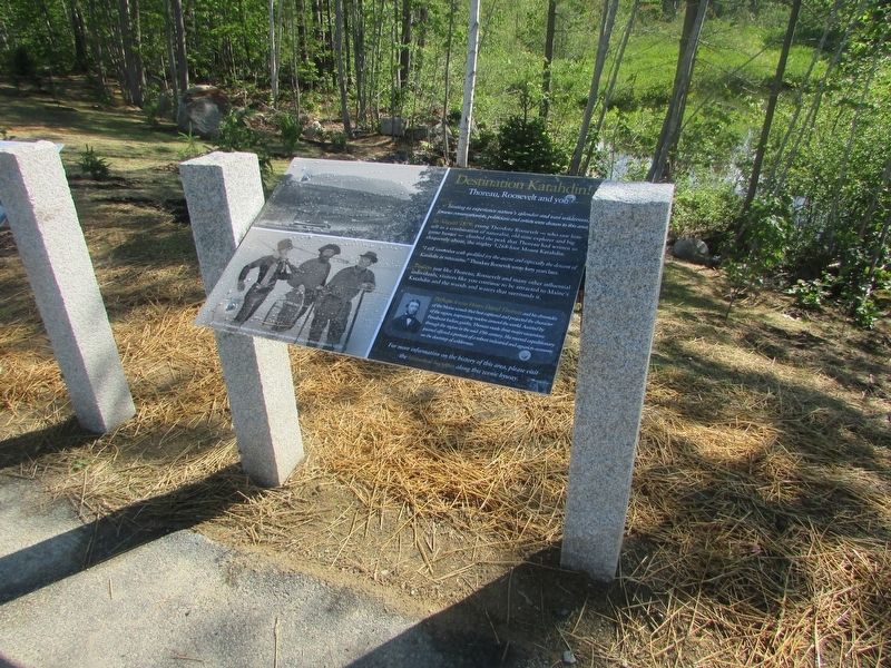 Destination Katahdin! Marker. Click for full size. Destination Katahdin! Marker image. Click for full size.