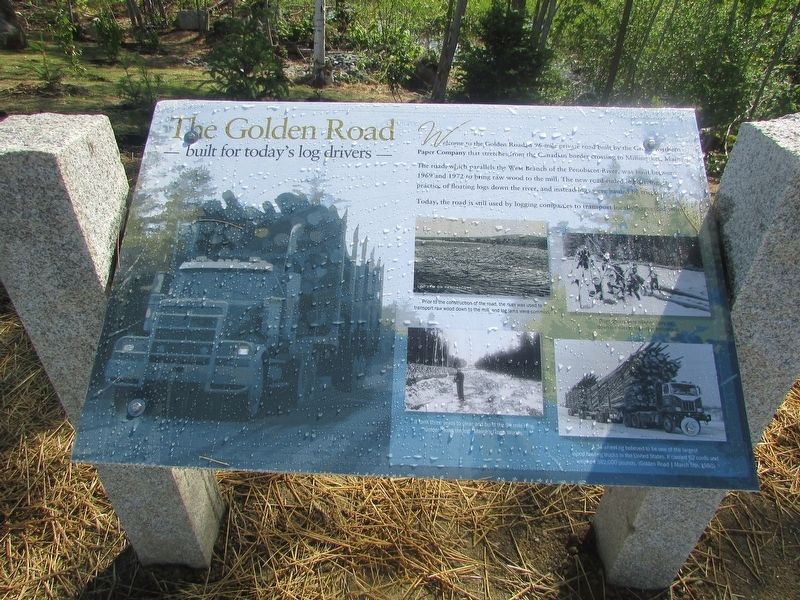 The Golden Road Marker image. Click for full size.
