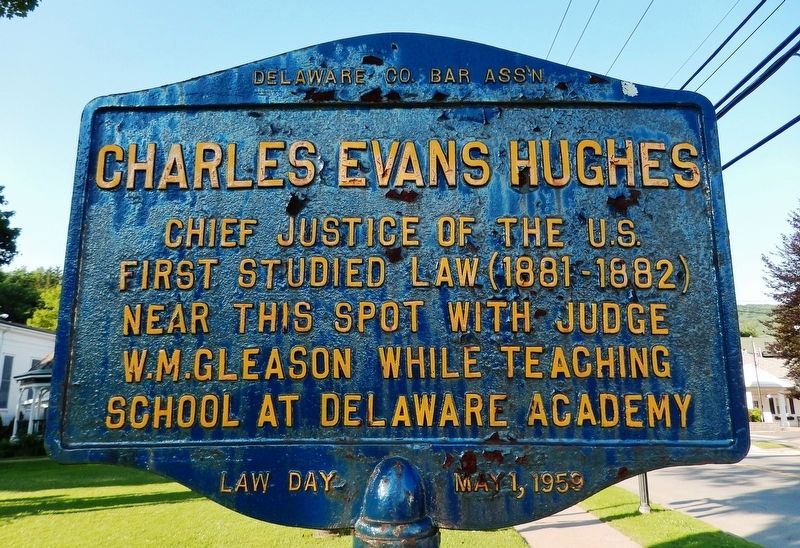 Charles Evans Hughes Marker image. Click for full size.