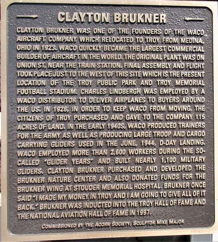Clayton Brukner Marker image. Click for full size.