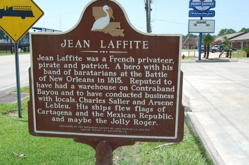 Jean Laffite Marker. Click for full size. Jean Laffite Marker image. Click for full size.