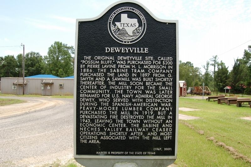 Deweyville Marker image. Click for full size.