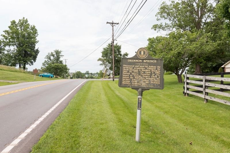 Drennon Springs Marker. Click for full size. Drennon Springs Marker image. Click for full size.