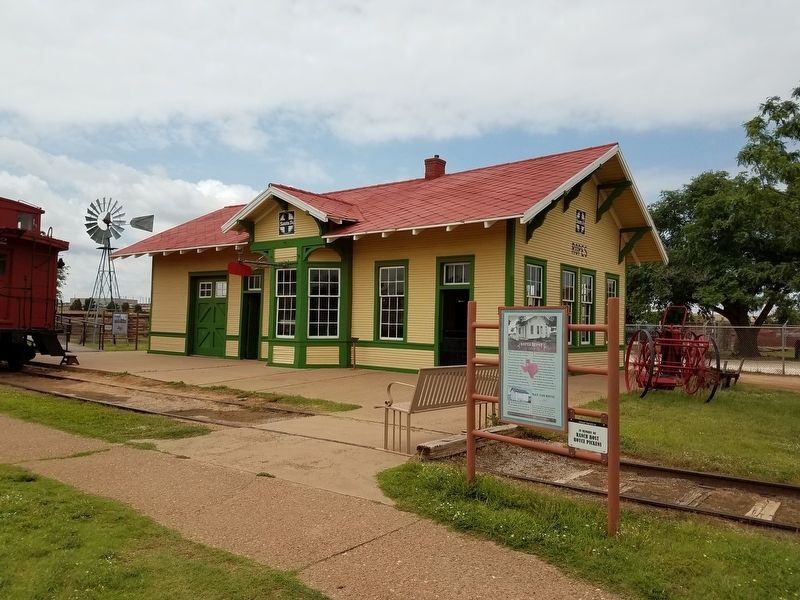 Ropes Depot and Rail Car House Marker. Click for full size. Ropes Depot and Rail Car House Marker image. Click for full size.