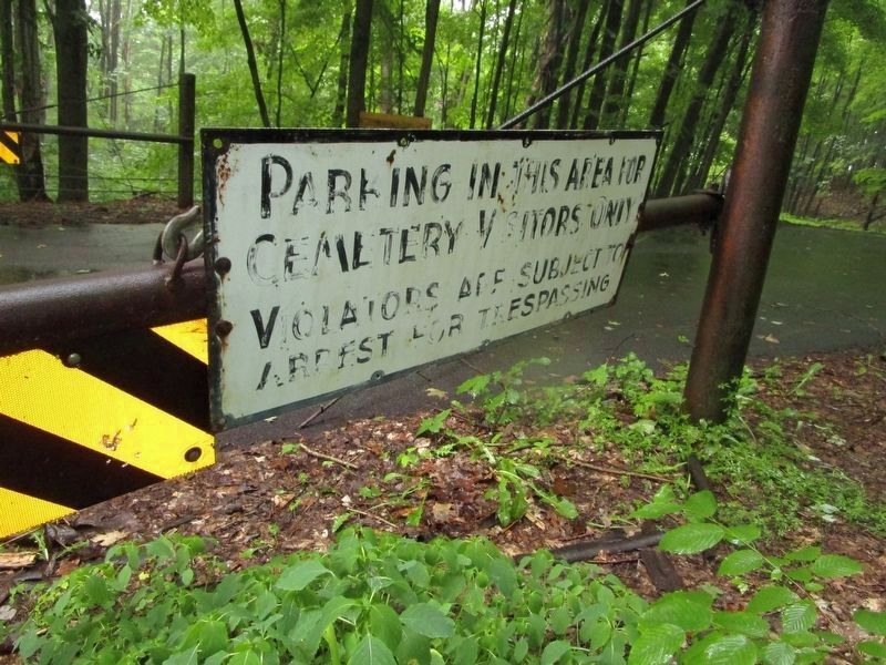 Cemeteries Access & Warning Sign. Click for full size. Cemeteries Access & Warning Sign image. Click for full size.