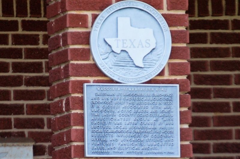 Waggoner-Scarborough Home Marker image. Click for full size.