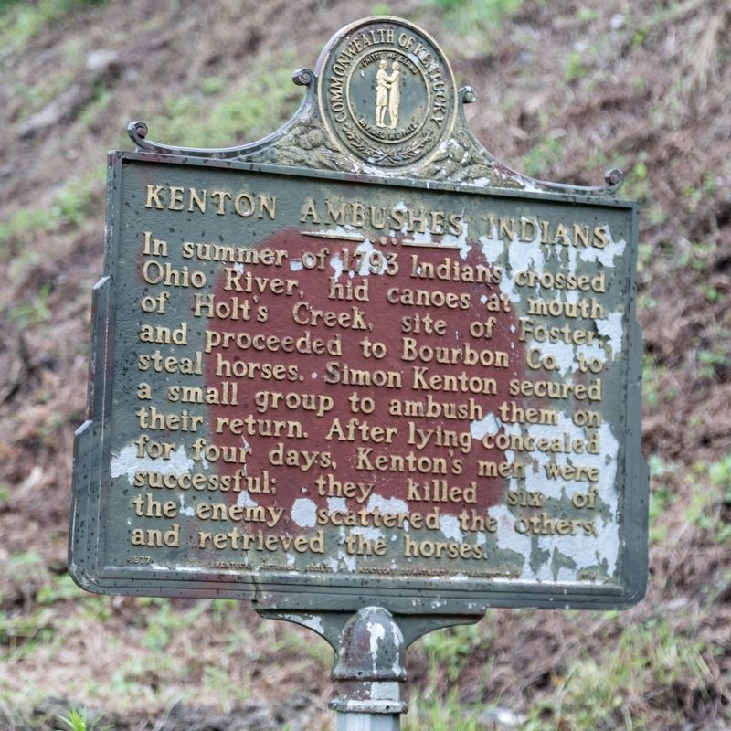 Kenton Ambushes Indians Marker. Click for full size. Kenton Ambushes Indians Marker image. Click for full size.