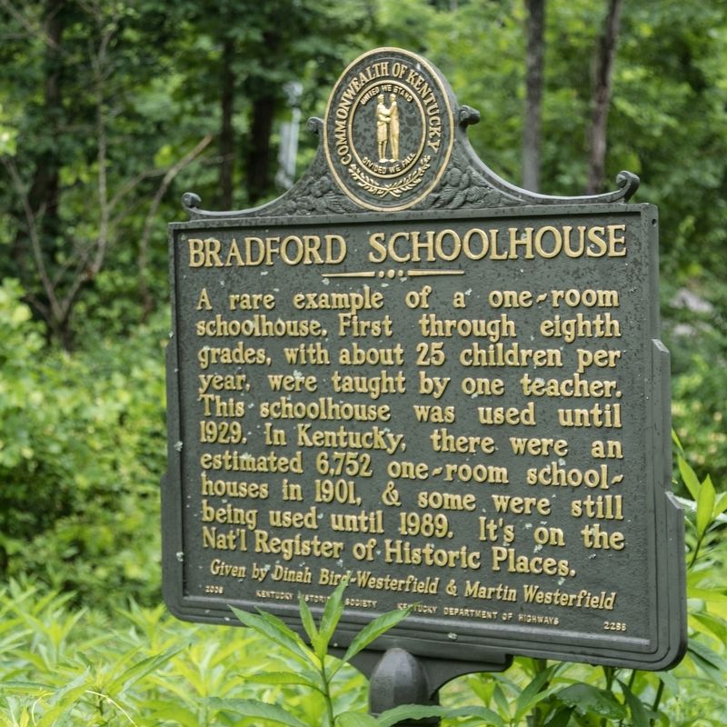 Bradford Schoolhouse Marker image. Click for full size.