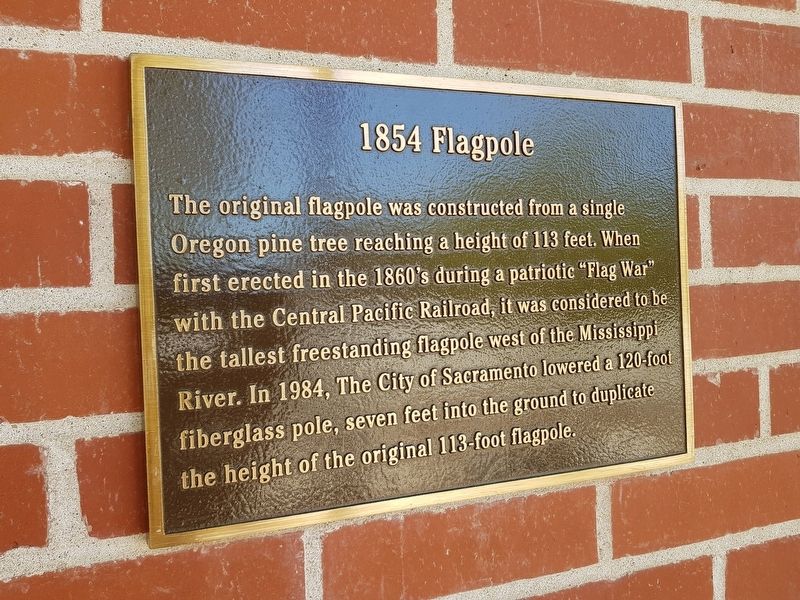 1854 Flagpole Marker image. Click for full size.