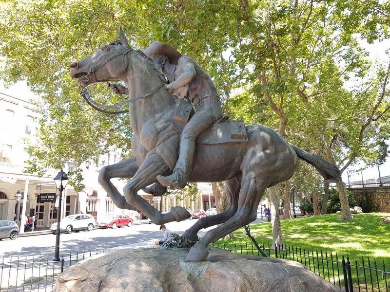 The Pony Express statue image. Click for full size.