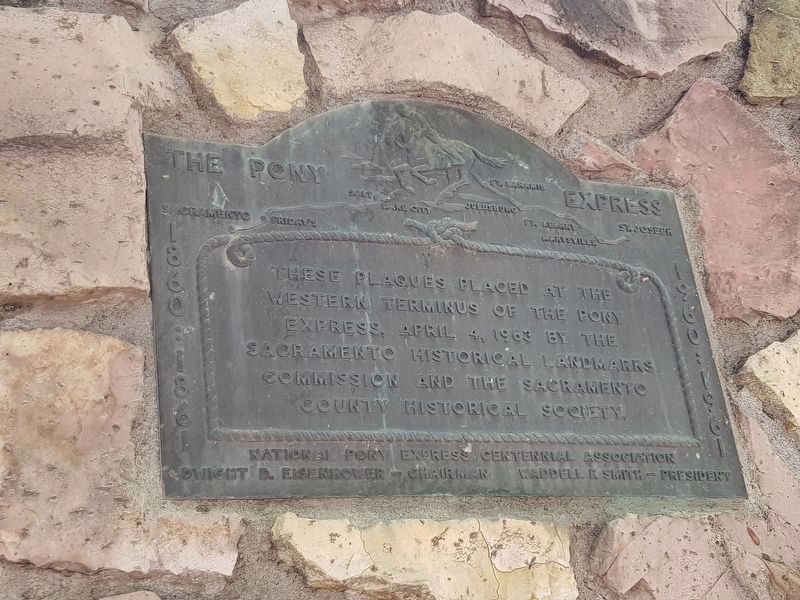 An additional nearby Pony Express Marker. Click for full size. An additional nearby Pony Express Marker image. Click for full size.