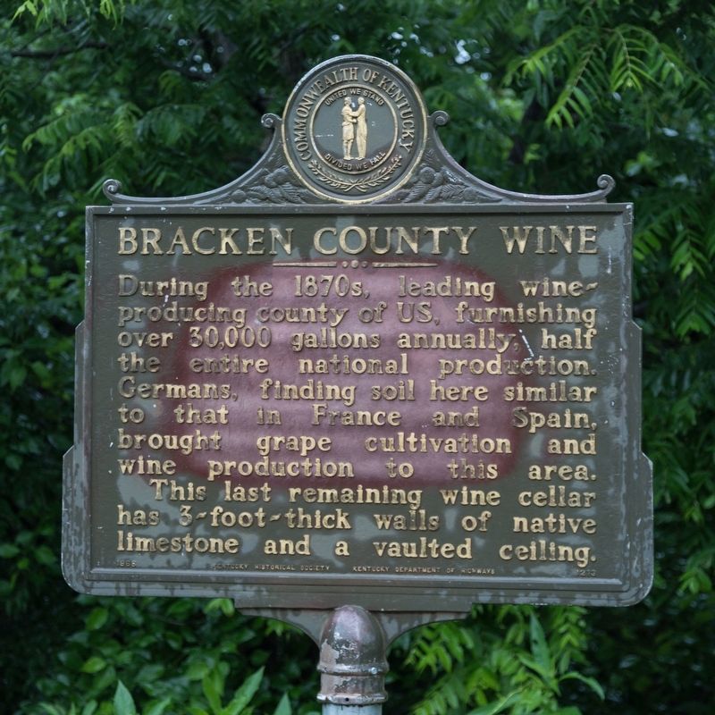 Bracken County Wine Marker image. Click for full size.
