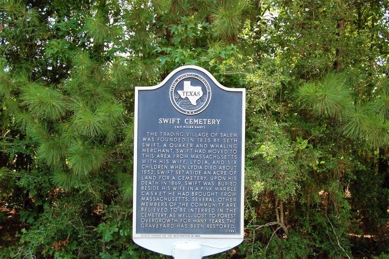 Swift Cemetery Marker image. Click for full size.