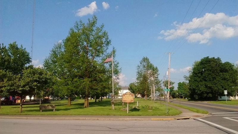 The Deercreek Frontier / Williamsport and Deercreek Township Marker image. Click for full size.