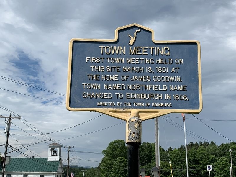 Town Meeting Marker image. Click for full size.