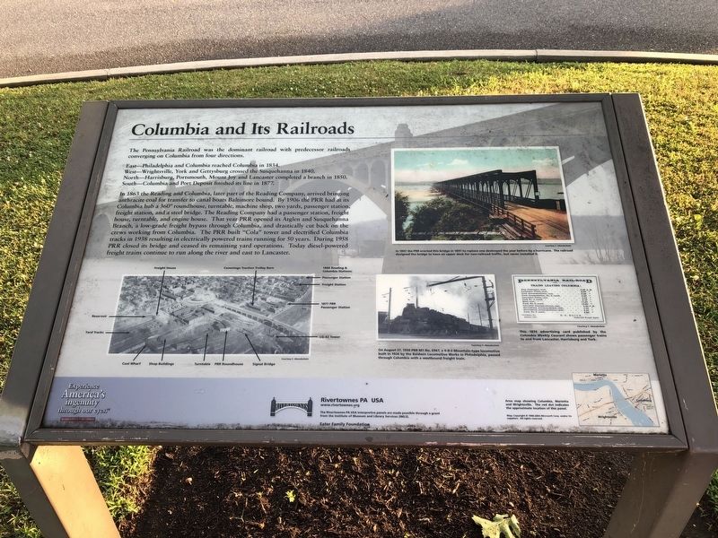 Columbia and Its Railroads Marker. Click for full size. Columbia and Its Railroads Marker image. Click for full size.