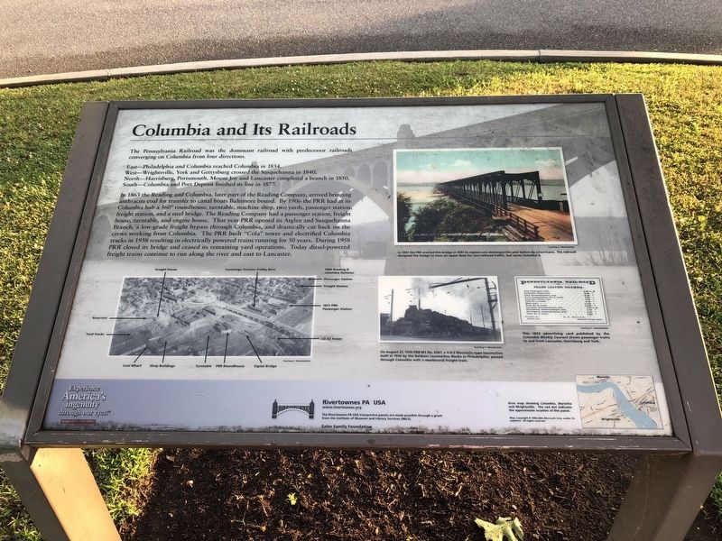 Columbia and Its Railroads Marker image. Click for full size.