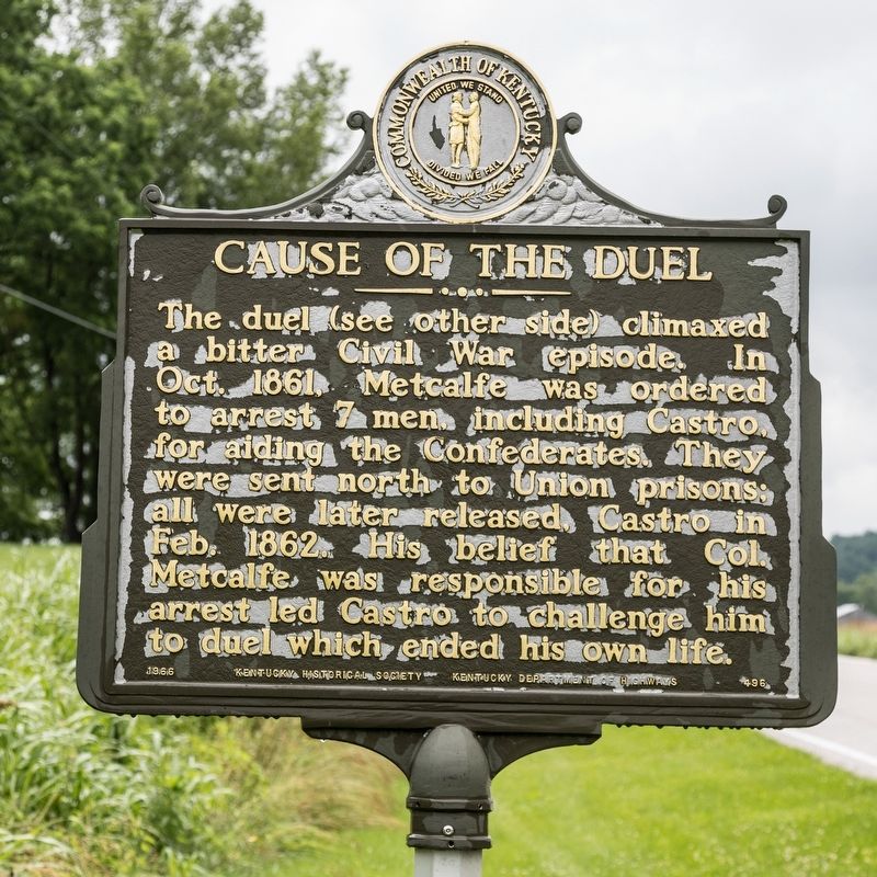 Castro-Metcalfe Duel Marker, side two image. Click for full size.