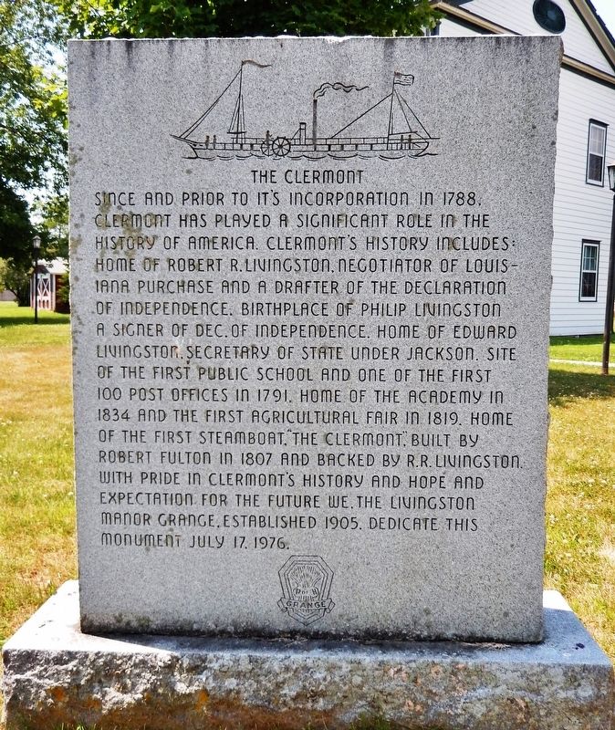 The Clermont Marker image. Click for full size.
