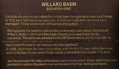 Willard Basin Marker image. Click for full size.