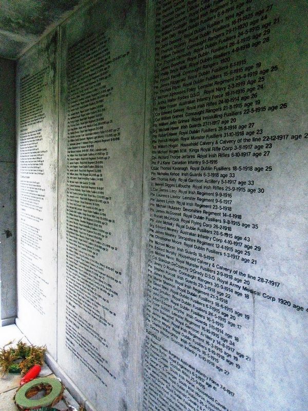 World War I Memorial Honored Dead. Click for full size. World War I Memorial Honored Dead image. Click for full size.
