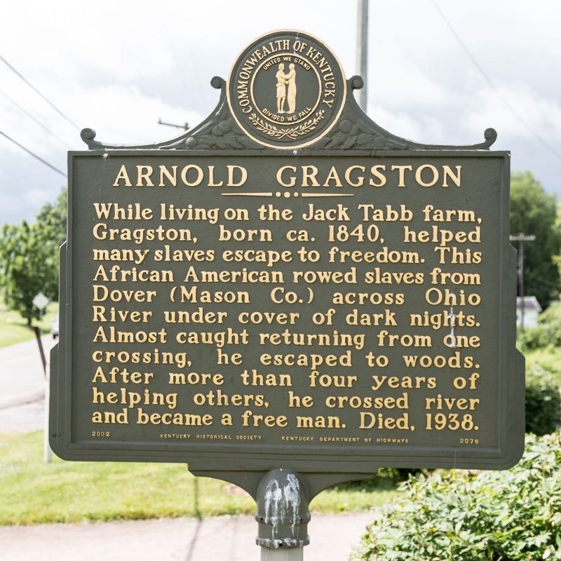 Arnold Gragston side of marker image. Click for full size.