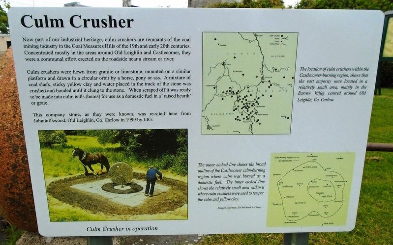 Culm Crusher Marker. Click for full size. Culm Crusher Marker image. Click for full size.