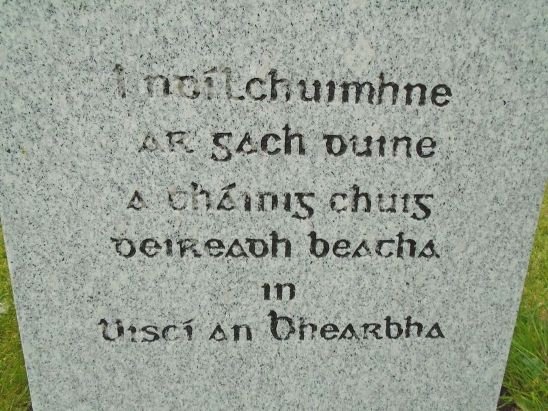 River Barrow / An Bhearú Deaths Memorial Marker (Gaelic) image. Click for full size.