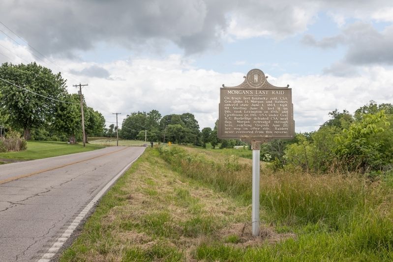 Morgan’s Last Raid Marker. Click for full size. Morgan’s Last Raid Marker image. Click for full size.