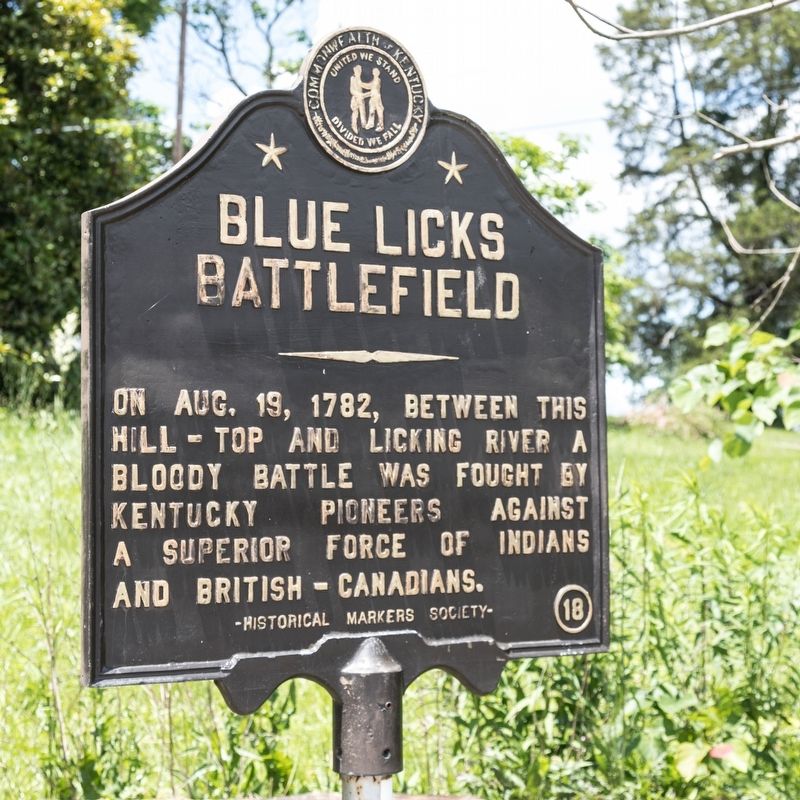 Blue Licks Battlefield Marker image. Click for full size.