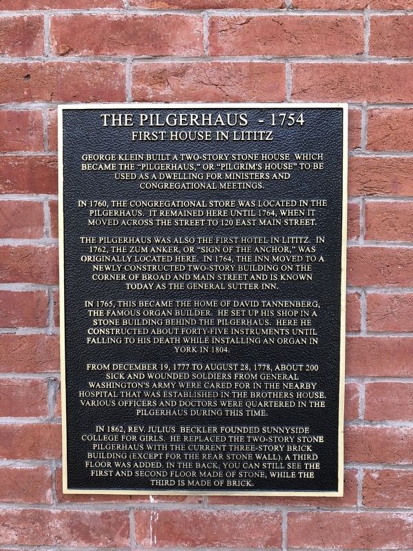 The Pilgerhaus - 1754 Marker image. Click for full size.