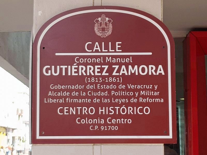 Calle Manuel Gutirrez Zamora marker image. Click for full size.
