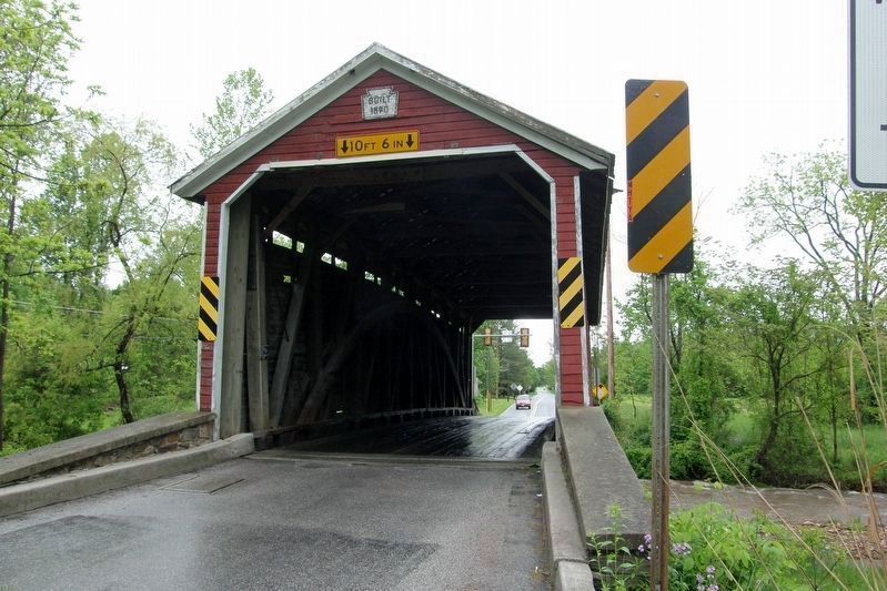 Jacks Mountain Road Covered Bridge Marker. Click for full size. Jacks Mountain Road Covered Bridge Marker image. Click for full size.