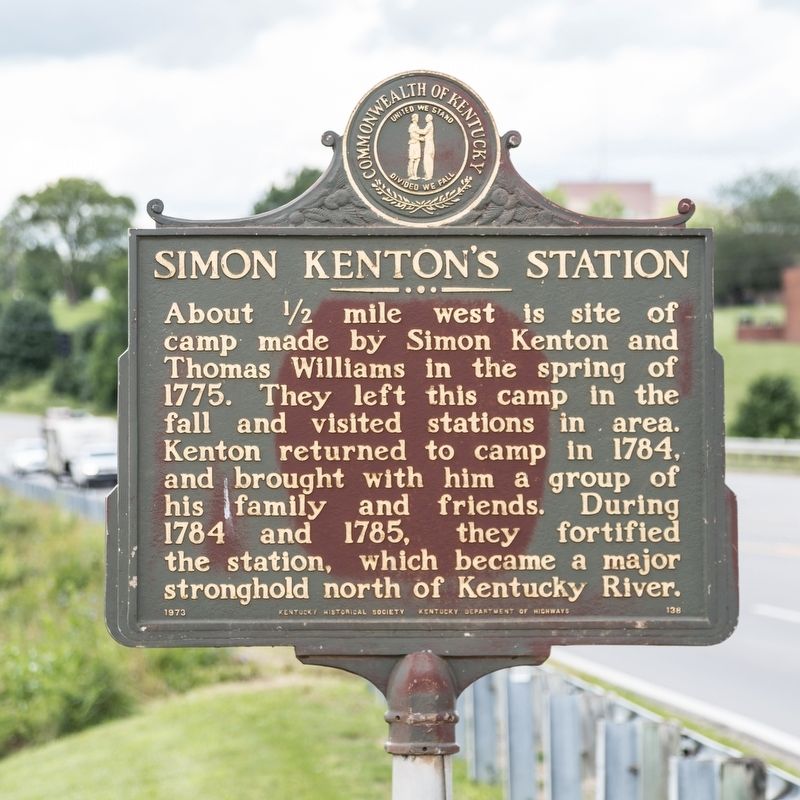 Simon Kenton’s Station Marker image. Click for full size.