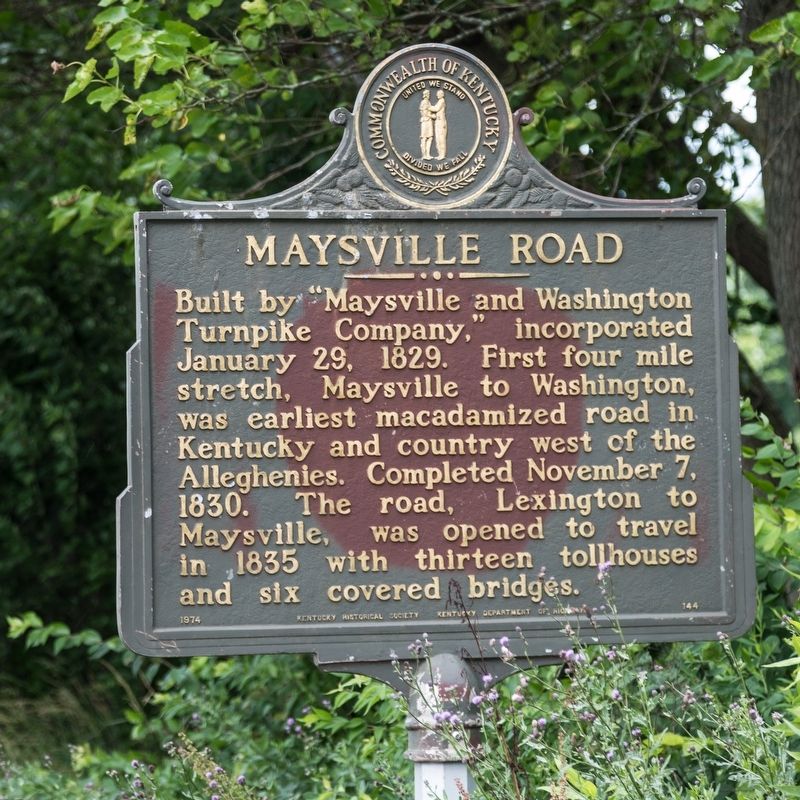 Maysville Road Marker image. Click for full size.